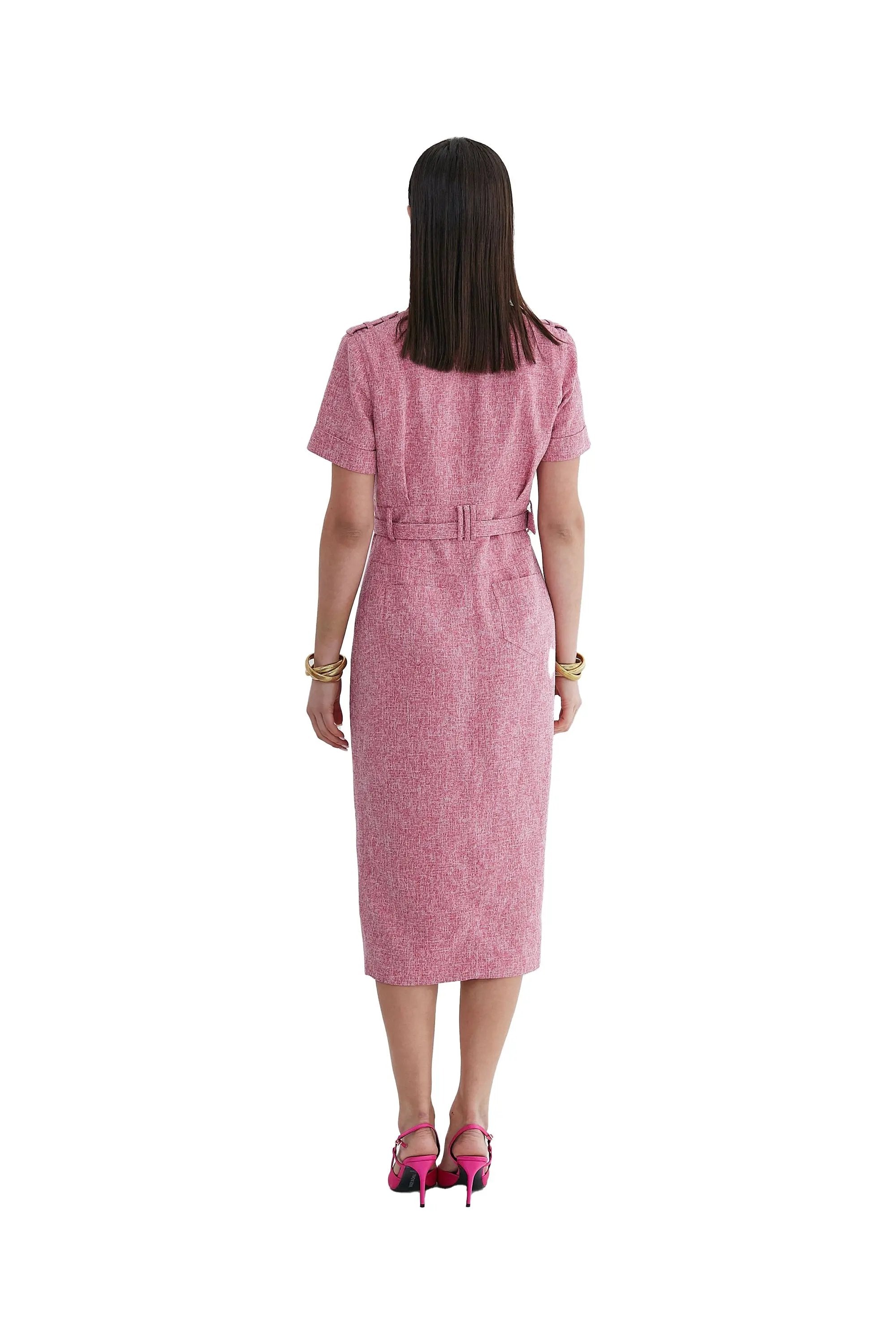 Women’s Summer Temperament Elegance with Nipped Waists V-neck Suit ULA
